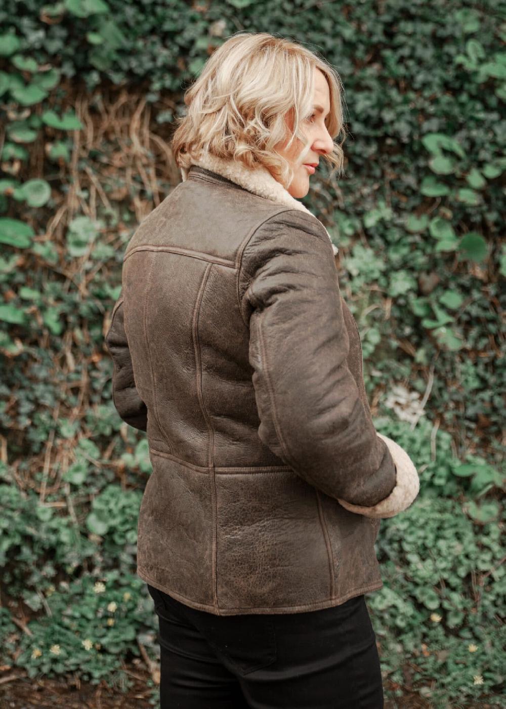 Lambland Ladies Luxury Sheepskin Aviator Zip Jacket