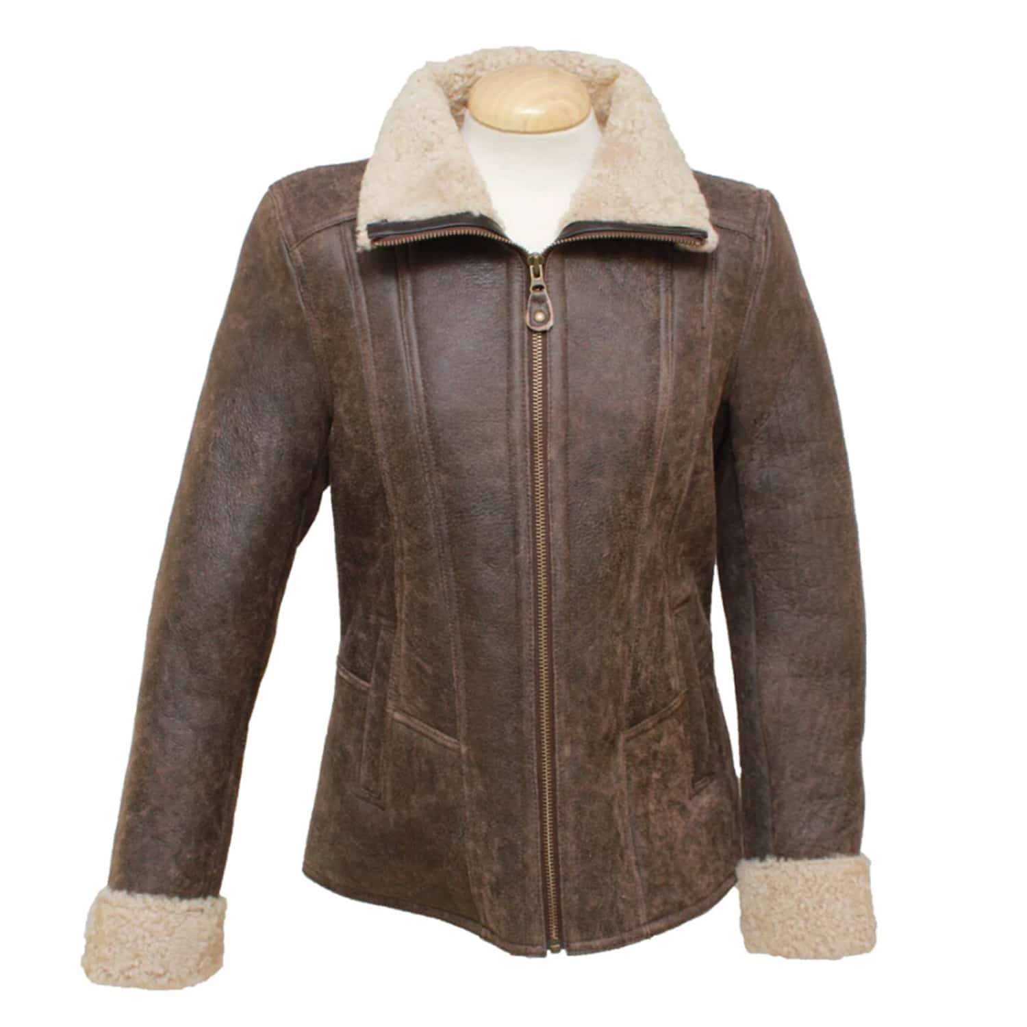 Lambland Ladies Luxury Sheepskin Aviator Zip Jacket