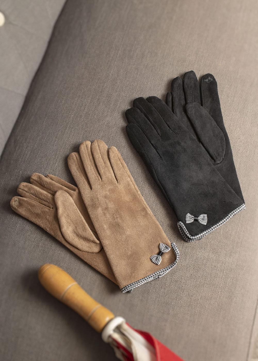 lambland Ladies Soft Micro Suede Touchscreen Gloves