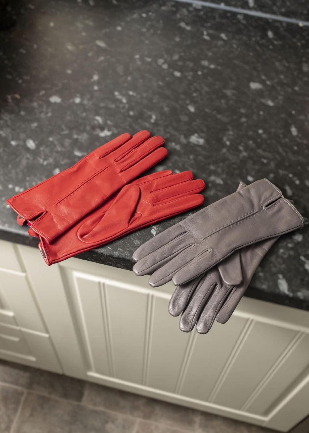 lambland Ladies Super Soft Leather Gloves with Stitch Detail