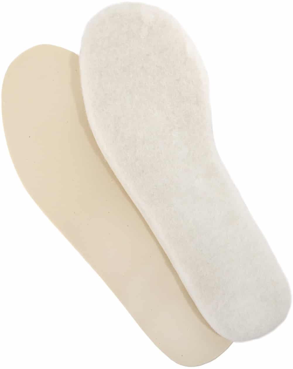 Lambland 1 Pair Of Latex Backed Lambswool Insoles
