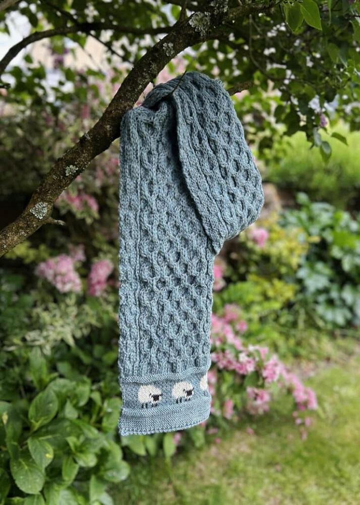 lambland 100% British Wool Sheep Scarf