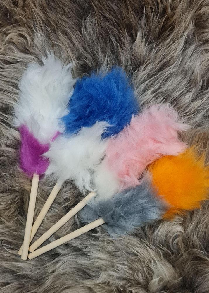 lambland 12″ Lambswool Duster with Wooden Handle