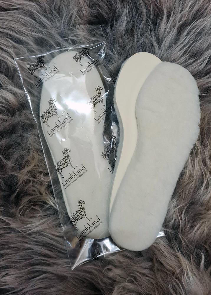 lambland 2 Pairs of Latex Backed Lambswool Insoles