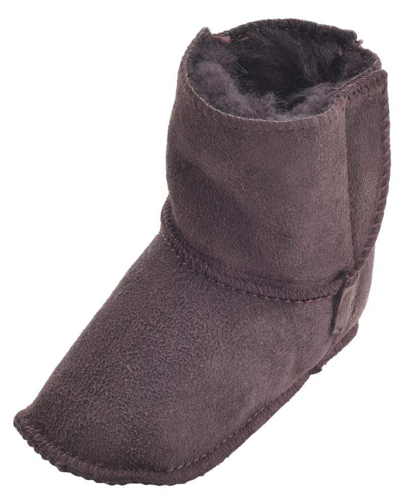 Lambland Babies Sheepskin Booties With Ripper Tab