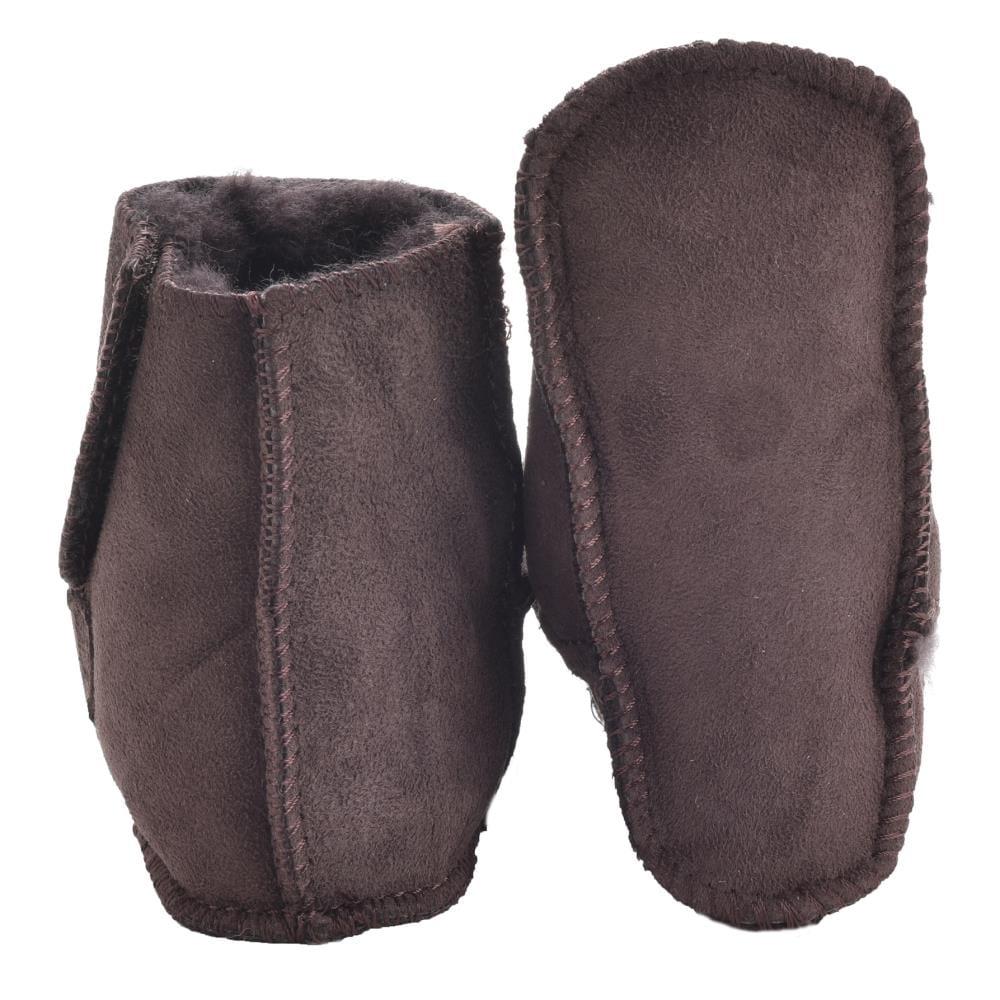 Lambland Babies Sheepskin Booties With Ripper Tab