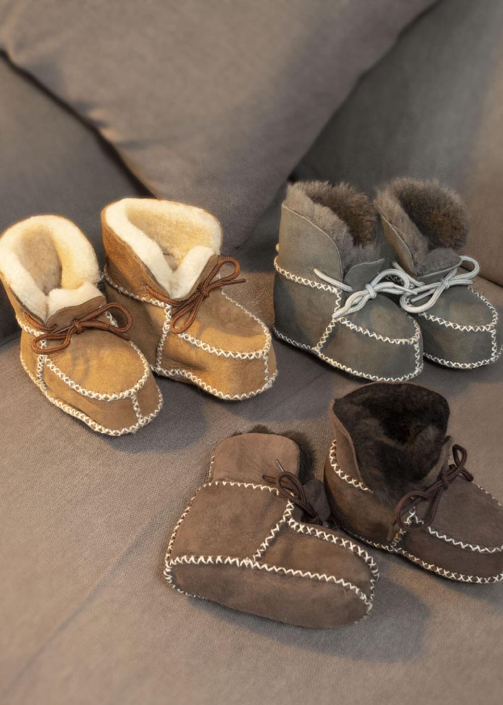 lambland Babies Sheepskin Lined Booties