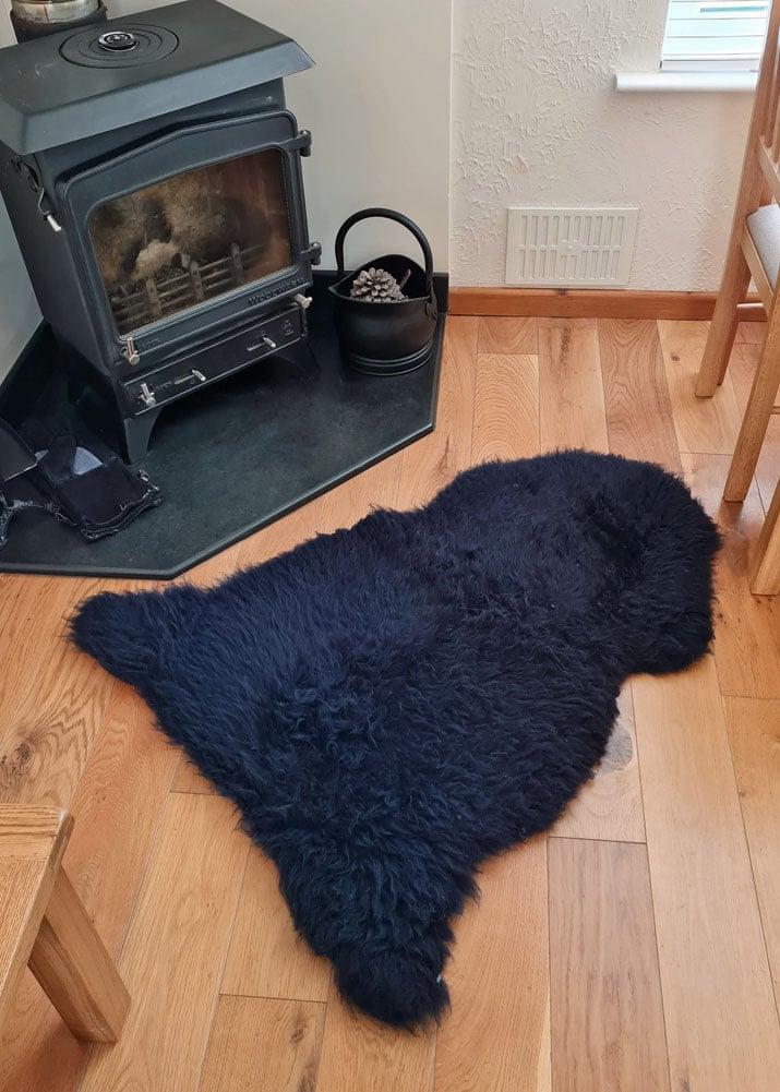 lambland British Premium Navy Sheepskin Rug