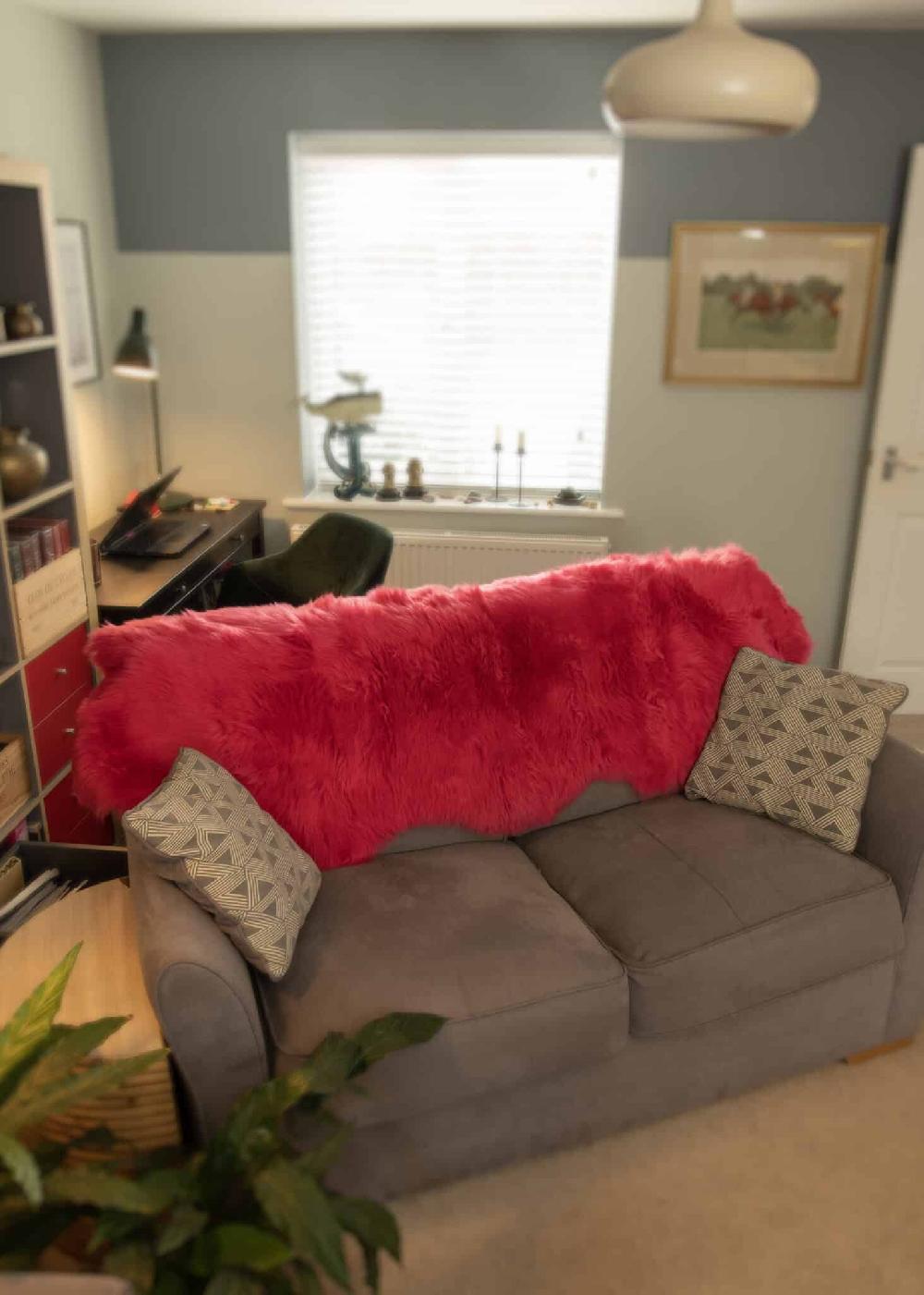 Lambland British Premium Red Sheepskin Rug