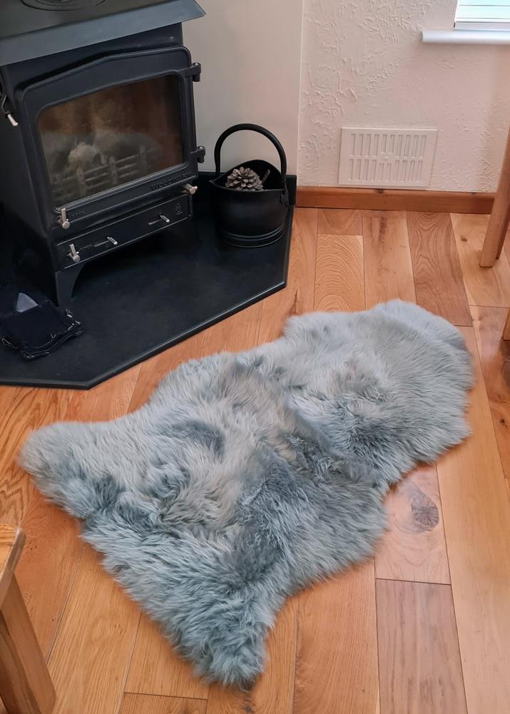 lambland British Premium Silver Grey Sheepskin Rug