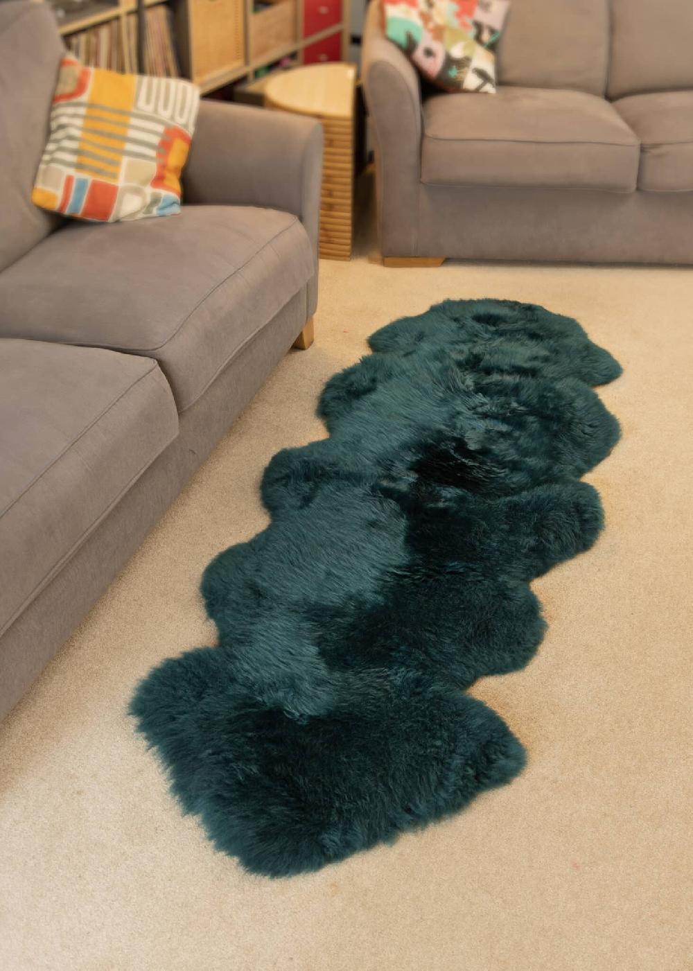 Lambland British Premium Teal Sheepskin Rug