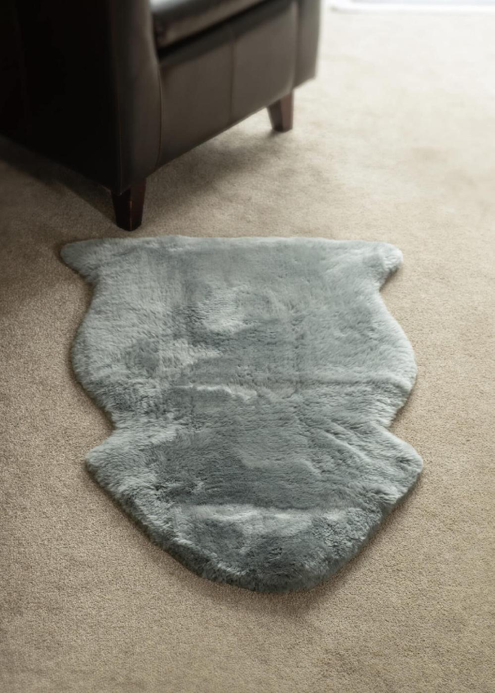 lambland British Silver Grey Clipped Sheepskin Rug