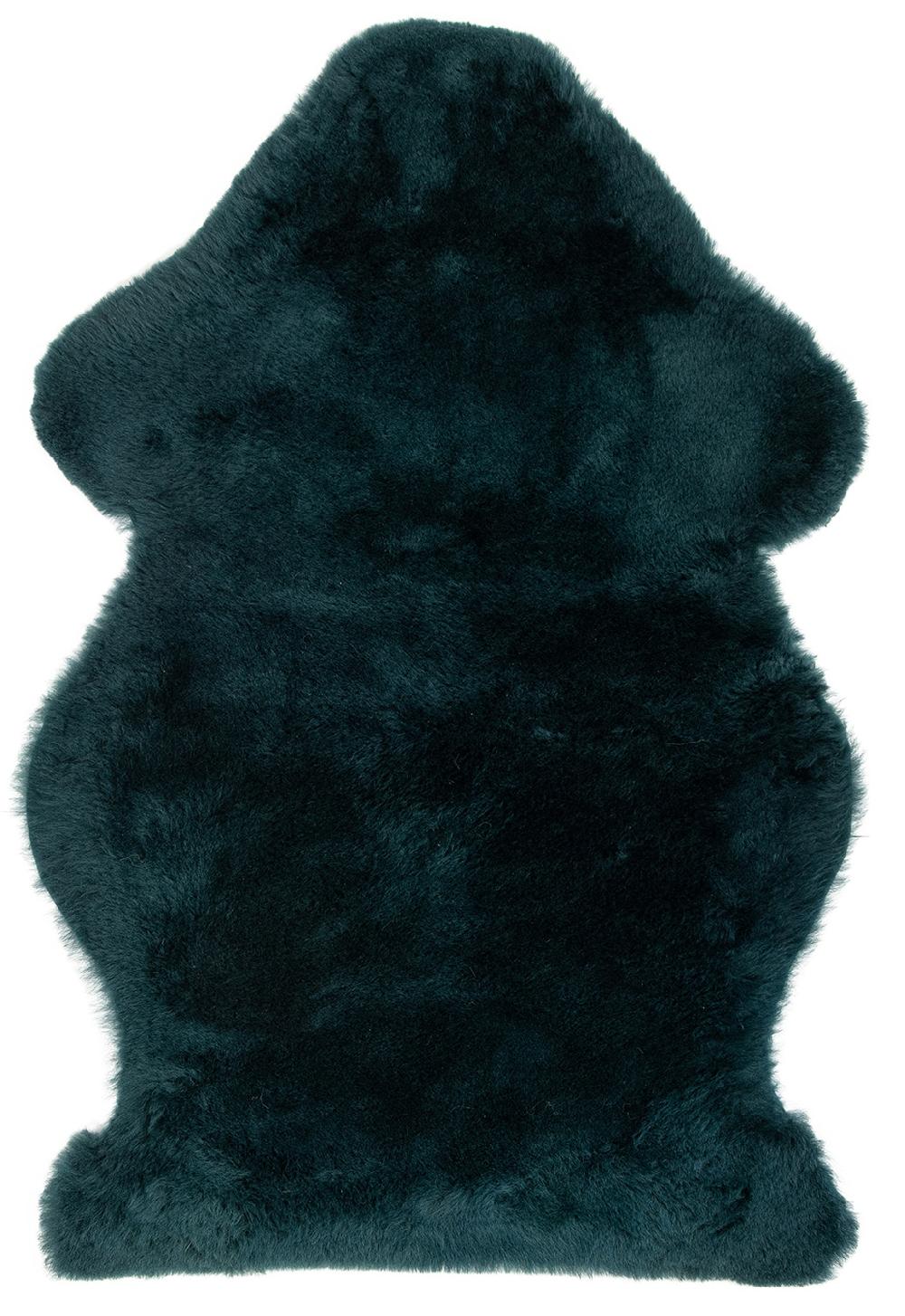 Lambland British Teal Blue Clipped Sheepskin Rug