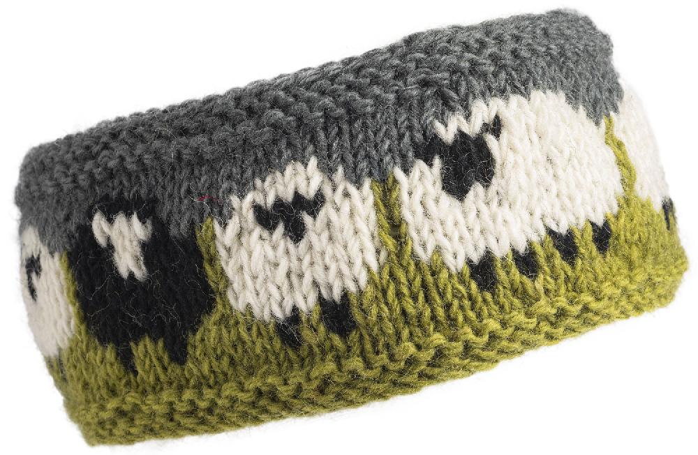 Lambland Chunky Knit Sheep Headband – Green