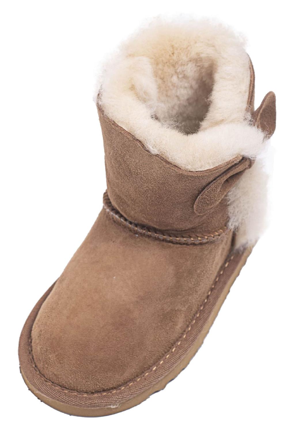 Lambland Coco – Sheepskin Boots With Bow
