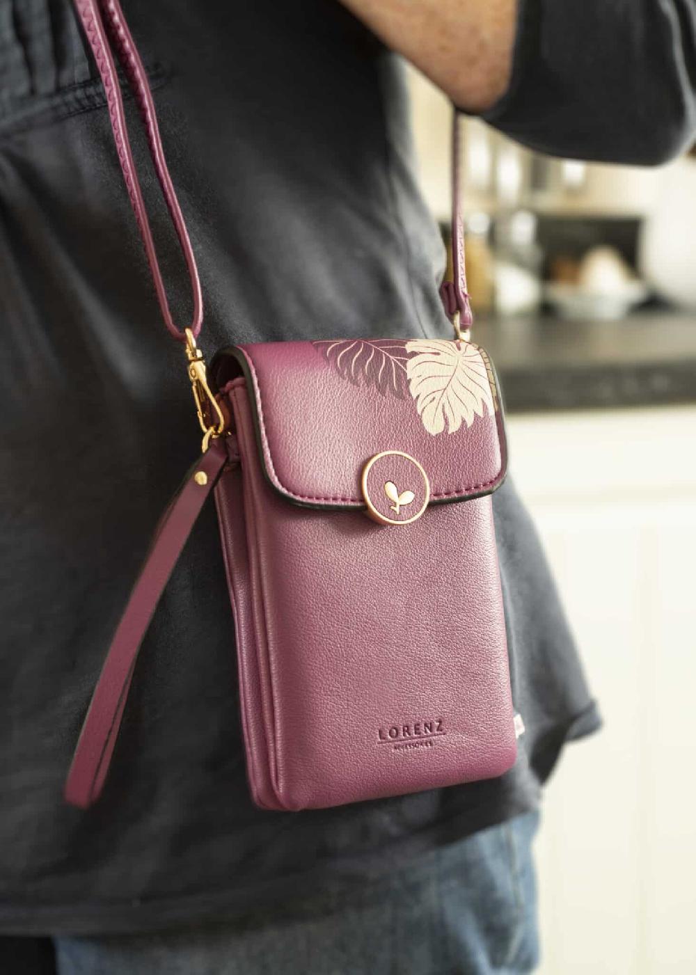 lambland Dual Compartment Phone Purse Shoulder Bag