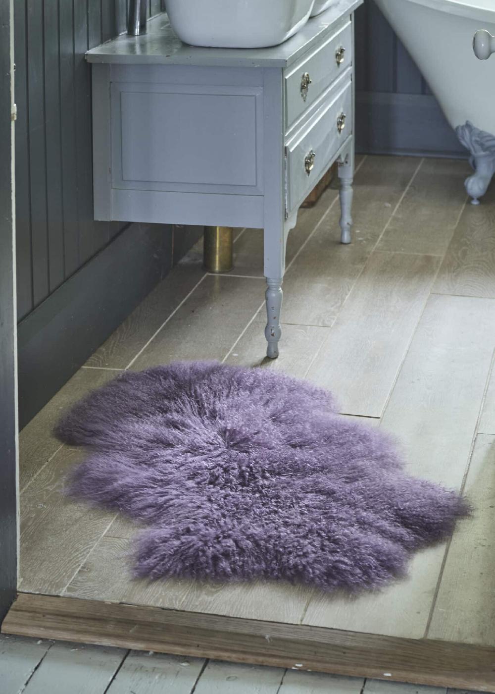 lambland Eco Tanned Light Purple Tibetan Sheepskin