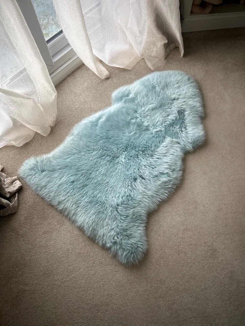 Lambland Eco Tanned Luxury Duck Egg Sheepskin Rug