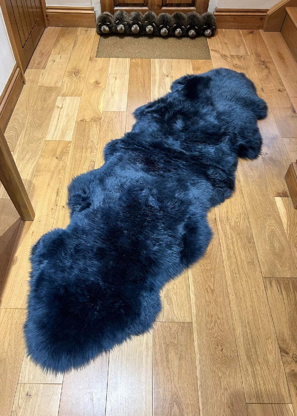 lambland Eco Tanned Luxury Navy Double Sheepskin