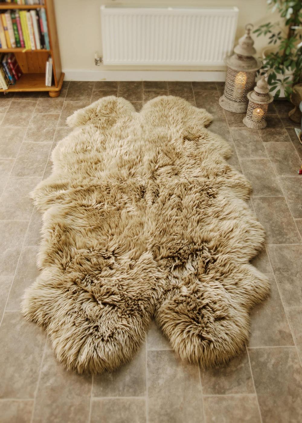 Lambland Eco Tanned Luxury Oyster Quad Sheepskin