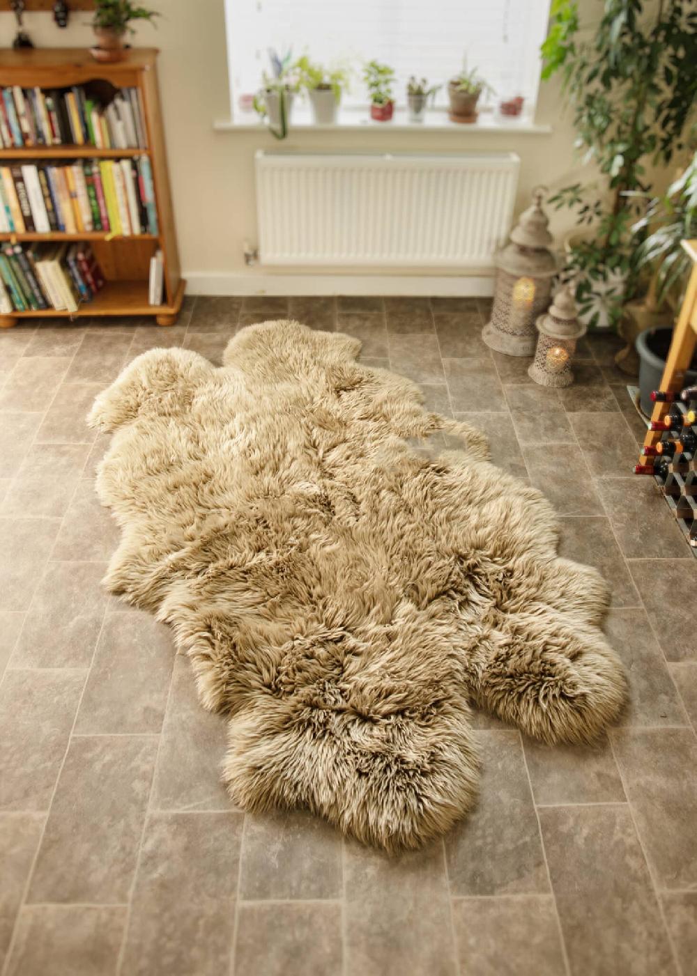 lambland Eco Tanned Luxury Oyster Quad Sheepskin
