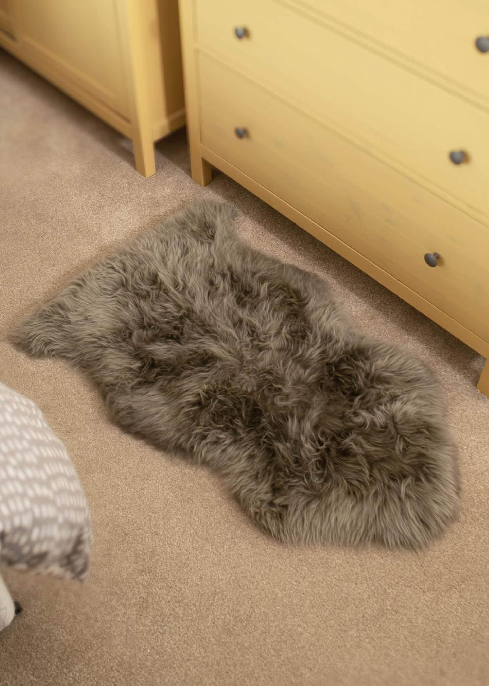 lambland Eco Tanned Luxury Pewter Sheepskin