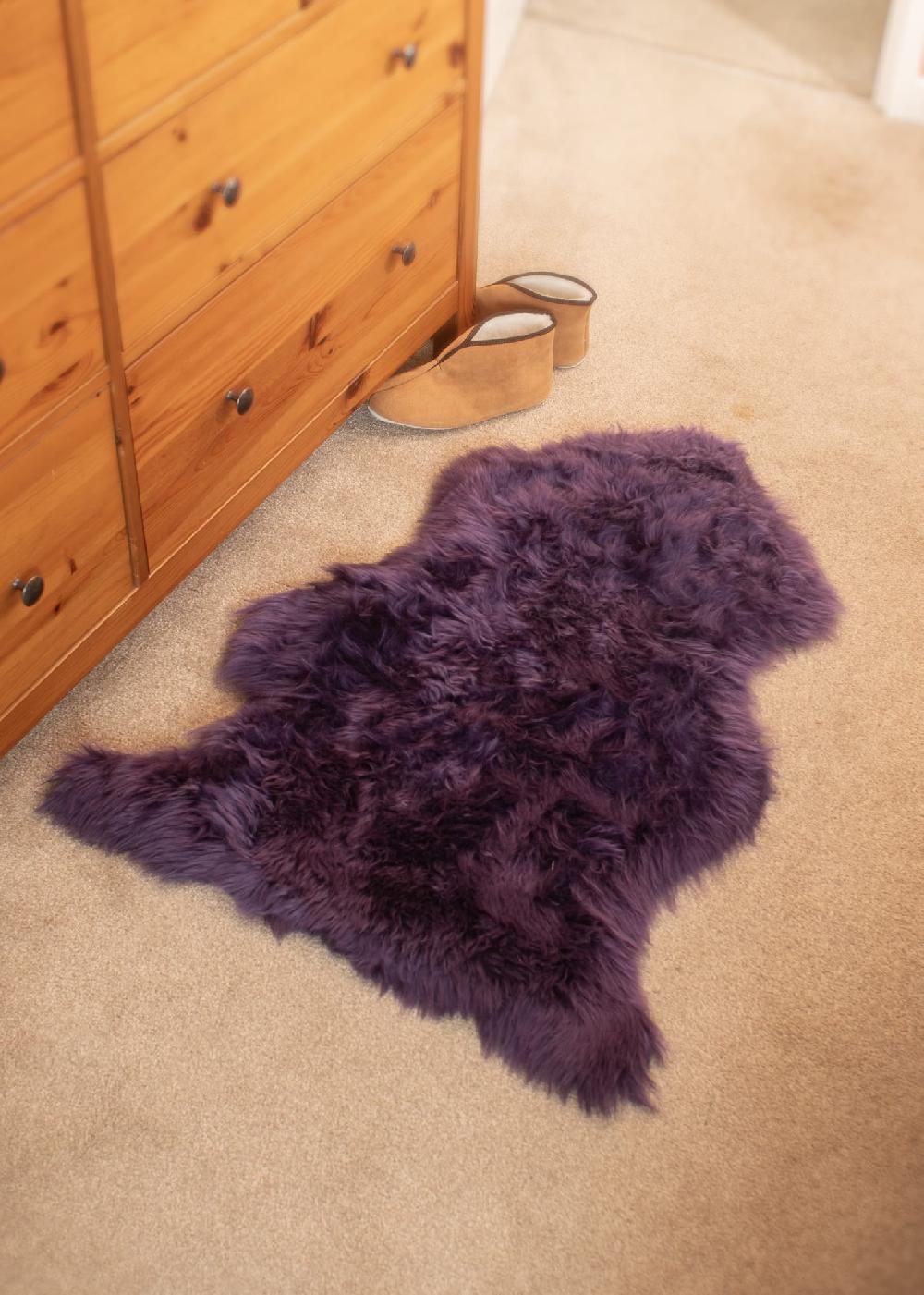lambland Eco Tanned Luxury Purple Sheepskin