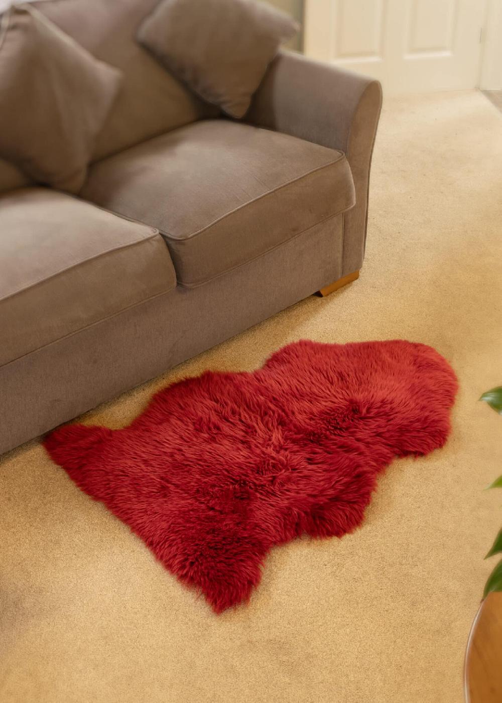 lambland Eco Tanned Luxury Raspberry Sheepskin