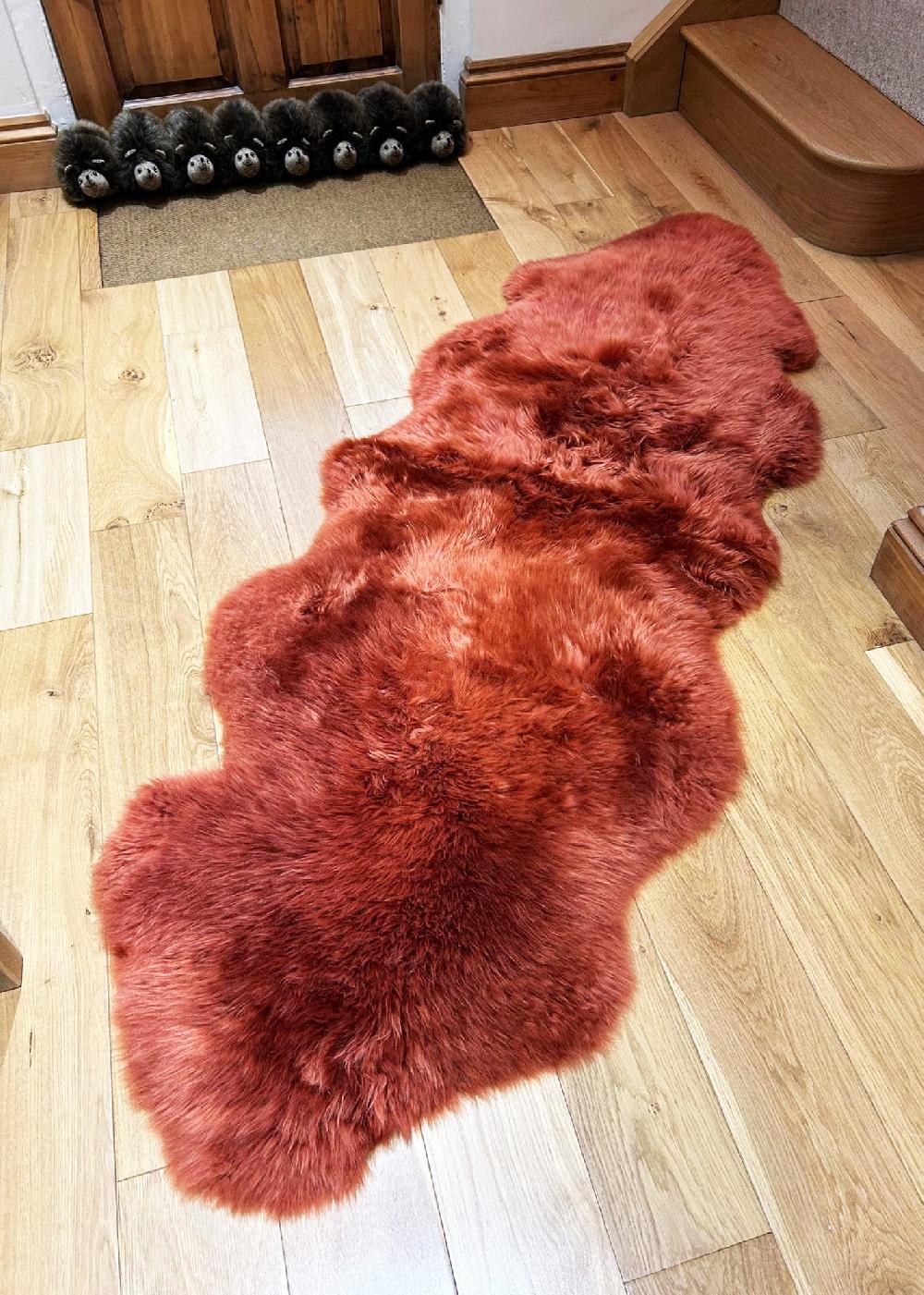 lambland Eco Tanned Luxury Rust Double Sheepskin