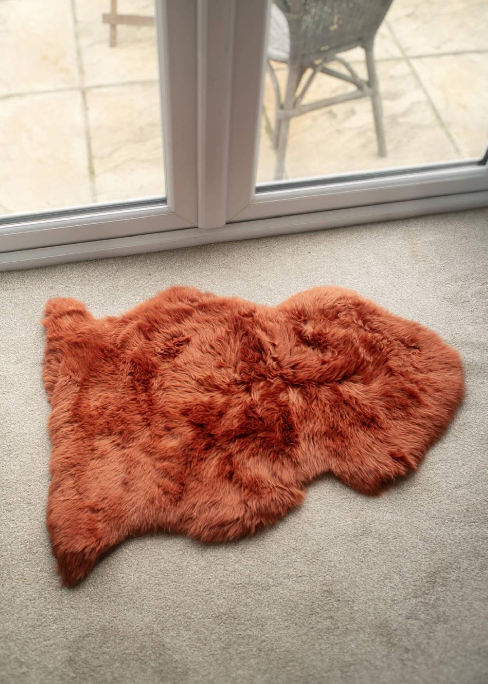 lambland Eco Tanned Luxury Rust Sheepskin
