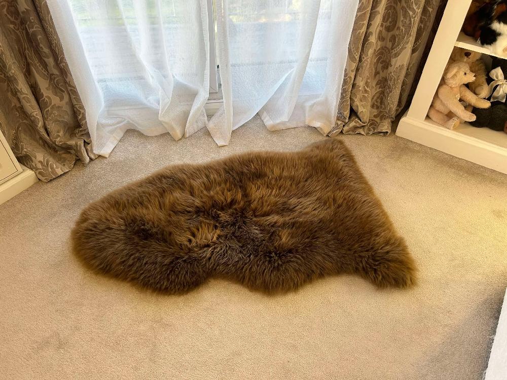 Lambland Eco Tanned Luxury Toffee Sheepskin Rug