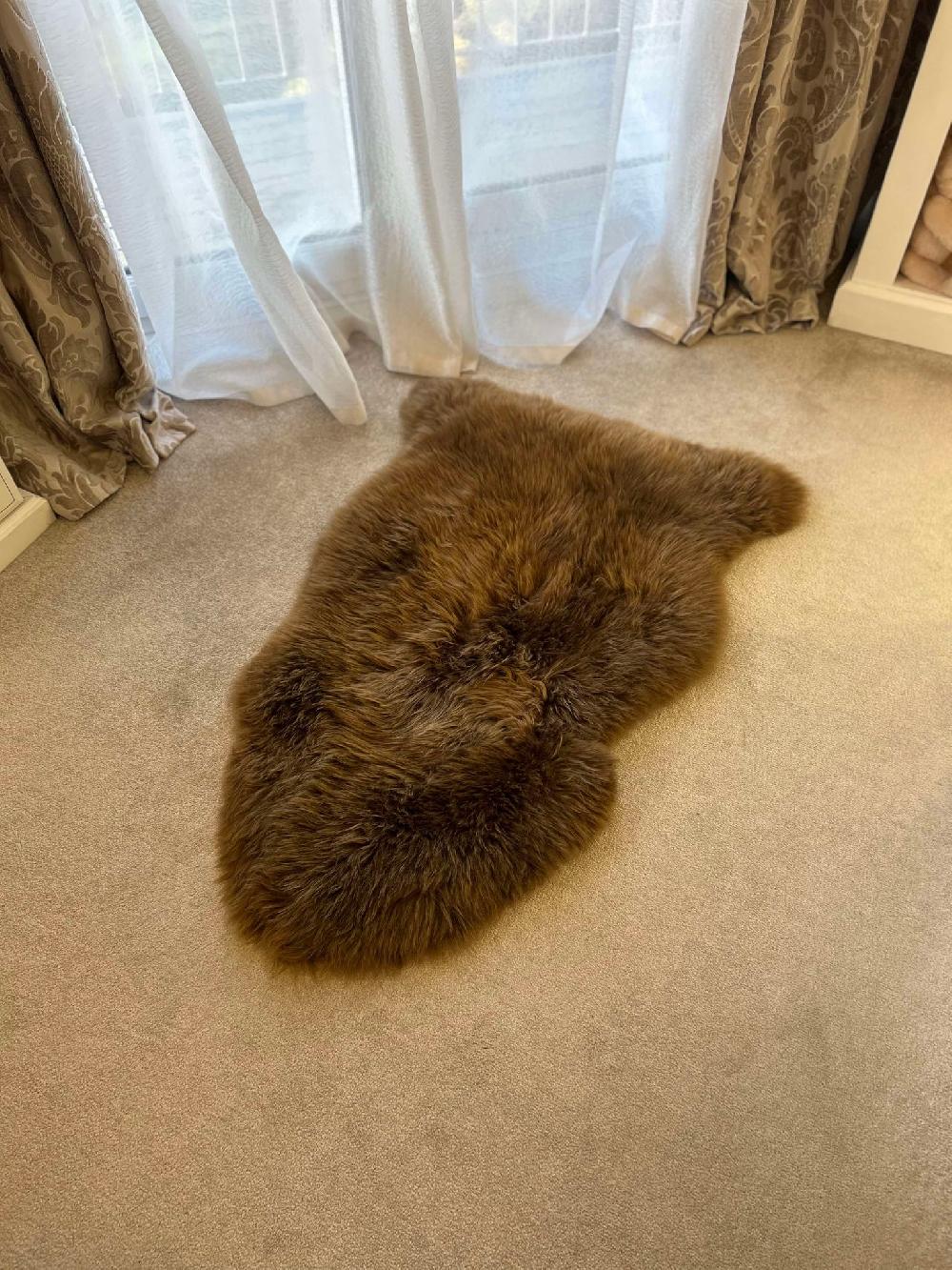 Lambland Eco Tanned Luxury Toffee Sheepskin Rug