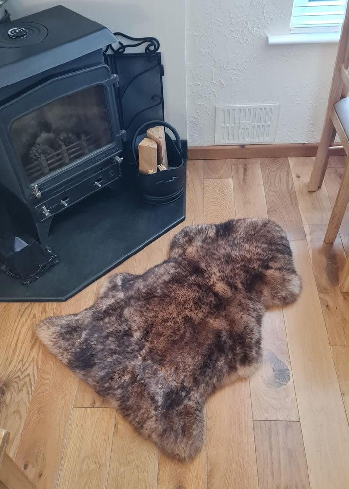 lambland Eco Tanned Red Fox Luxury Sheepskin Rug