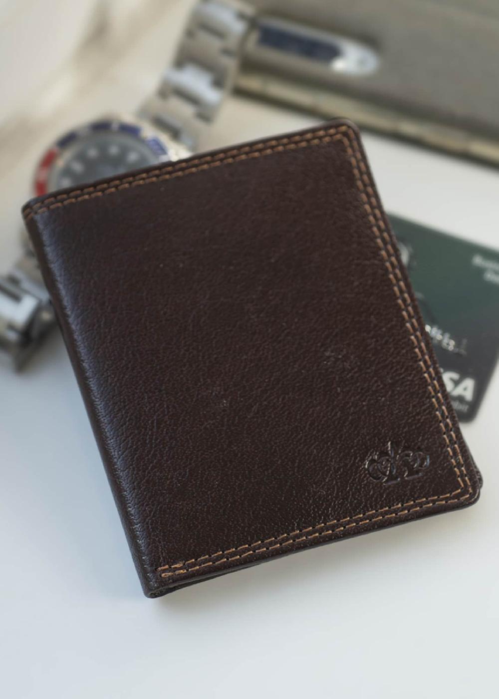 lambland Grained Leather Slim Card Wallet