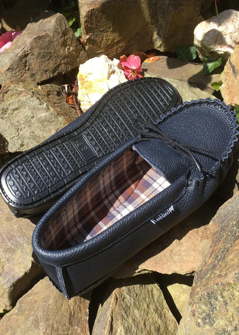 lambland Hadley – British Leather & Fabric Moccasins