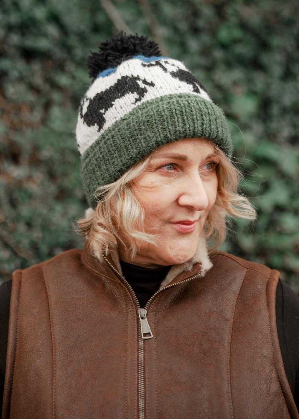 Lambland Hand Knitted Dachshund Bobble Hat