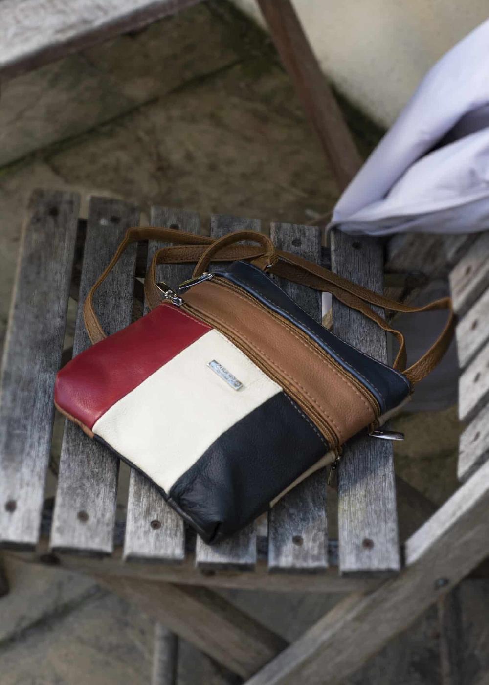 lambland Hardy Leather Multi Patch Bag