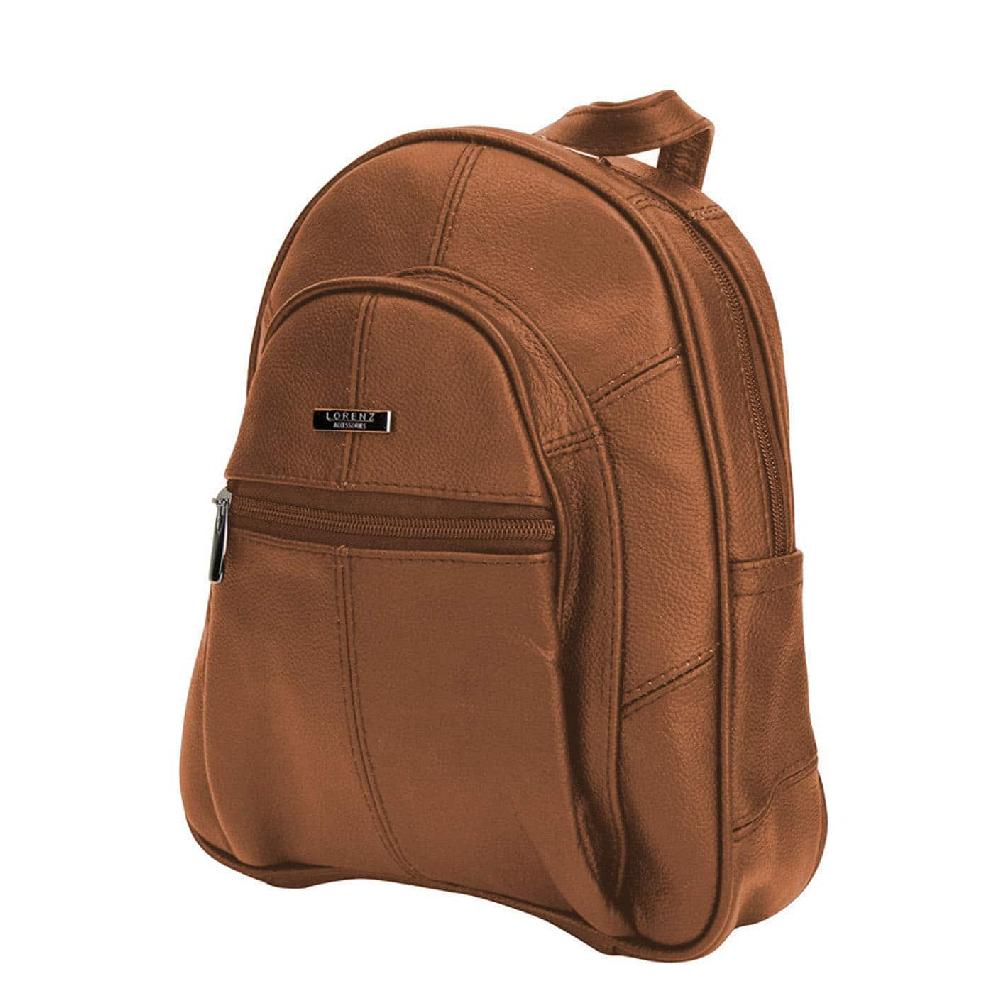 Lambland Hardy Leather Multi Zipped Backpack