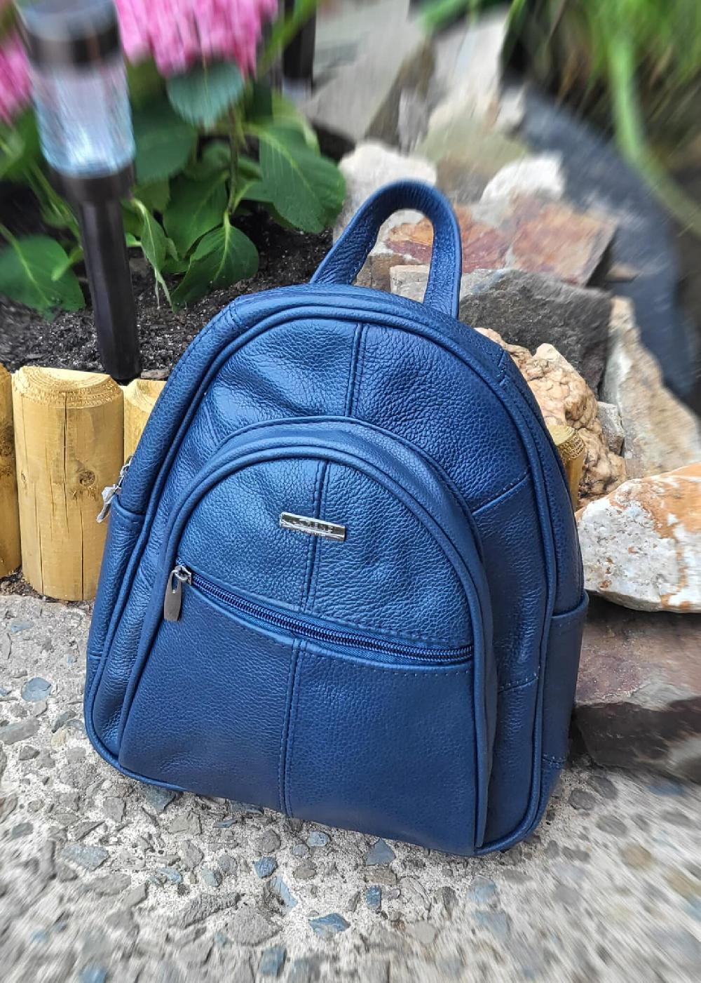 lambland Hardy Leather Multi Zipped Backpack