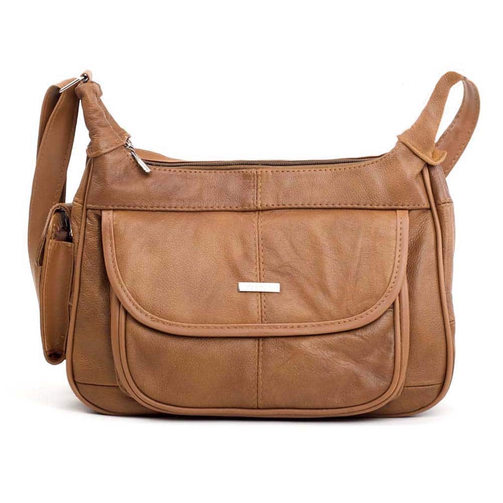 lambland Hardy Leather Twin Zipped Bag