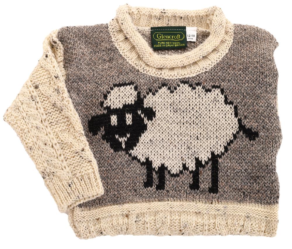 Lambland Kids’ Aran Sheep Jumper