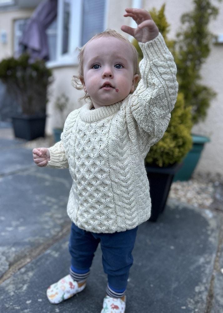 lambland Kids’ British Wool Crew Neck Jumper