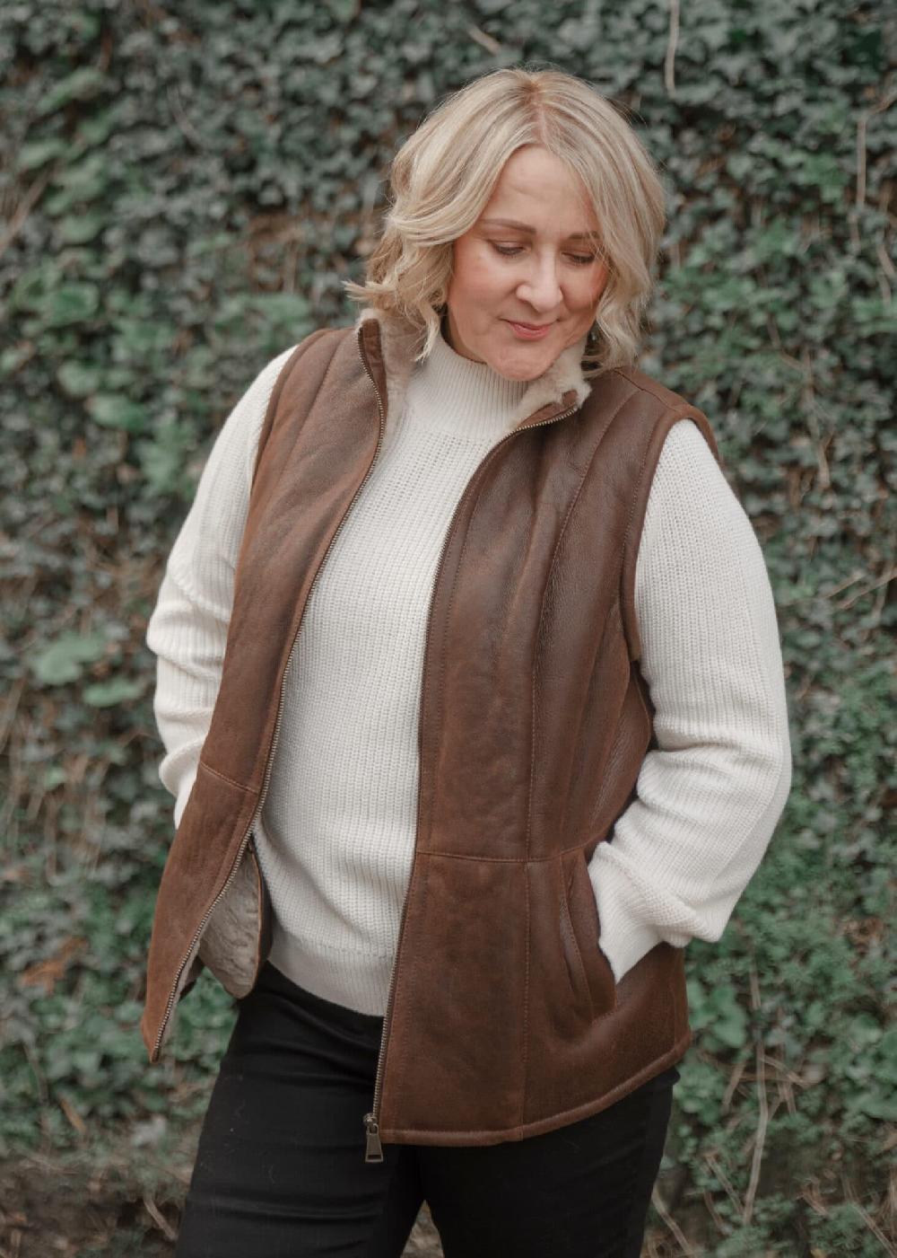 lambland Ladies Aviator Finished Luxury Gillet