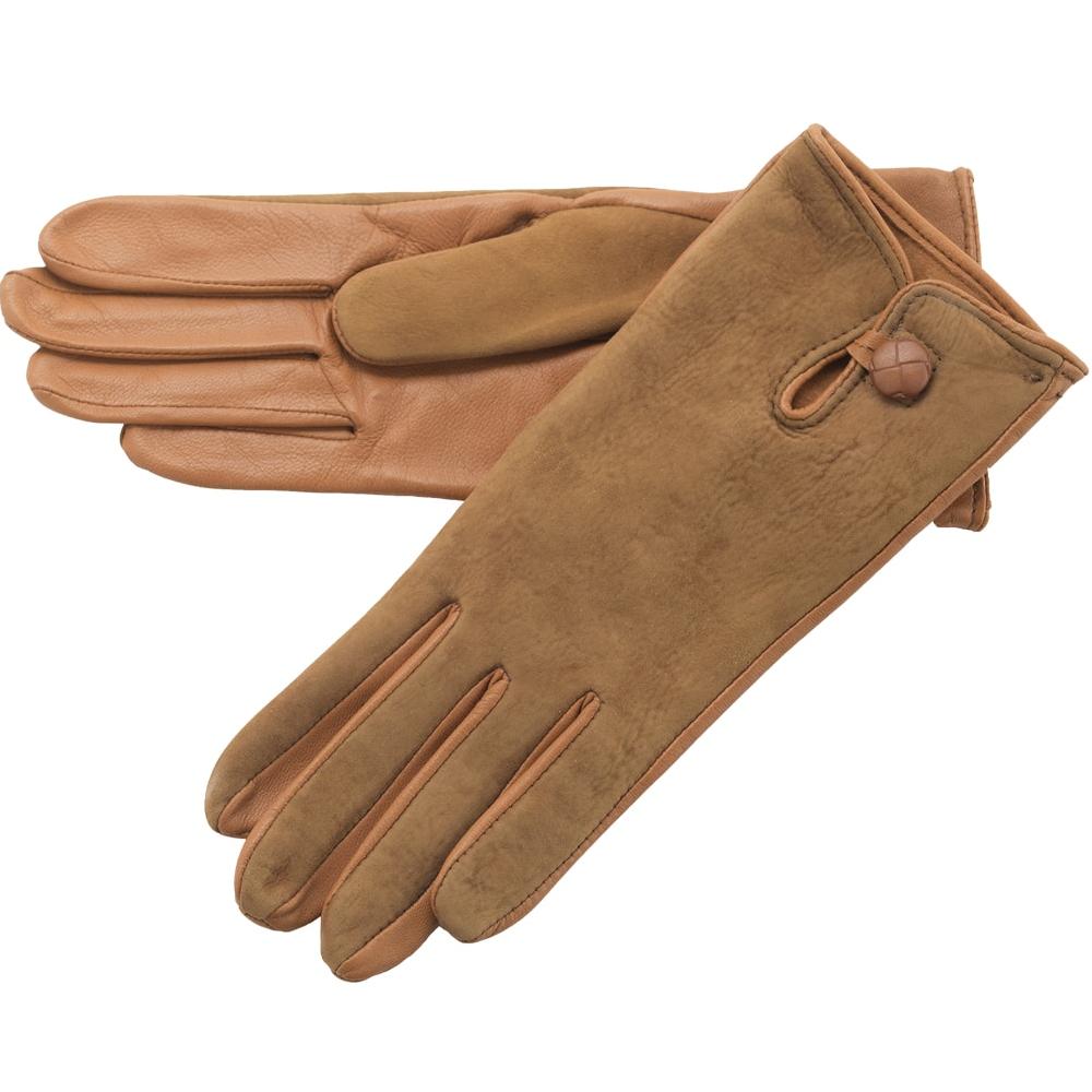 Lambland Ladies Leather Palm Lambskin Back Gloves