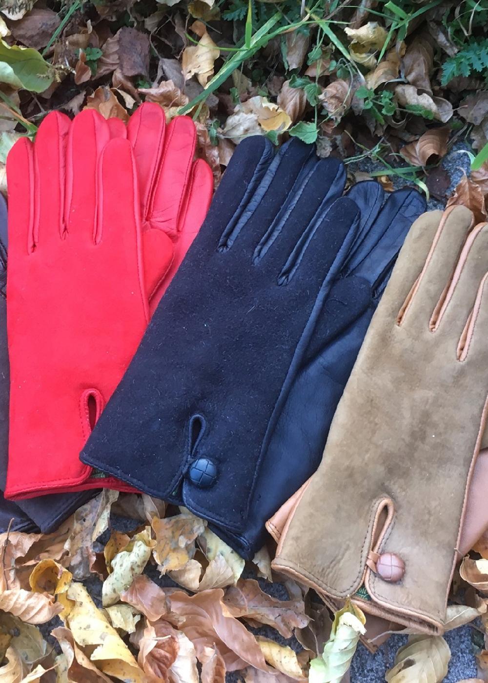 lambland Ladies Leather Palm Lambskin Back Gloves