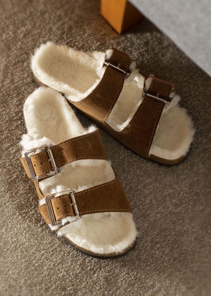 lambland Ladies Luxury Merino Sheepskin Sandals
