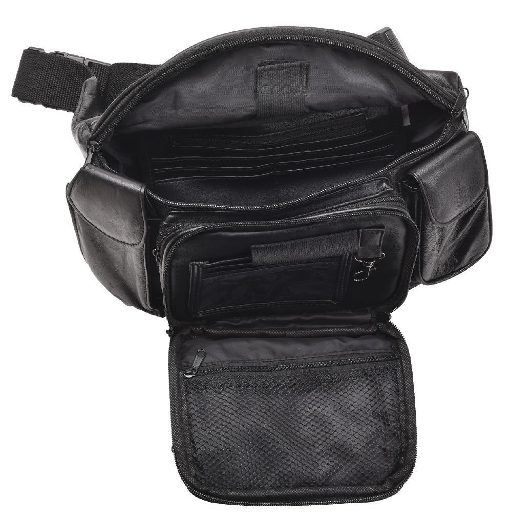 Lambland Large Leather Organiser Bum Bag