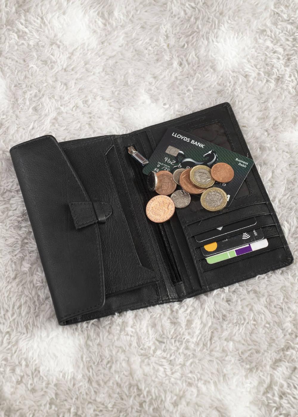 lambland Large Luxury Leather Jacket Wallet