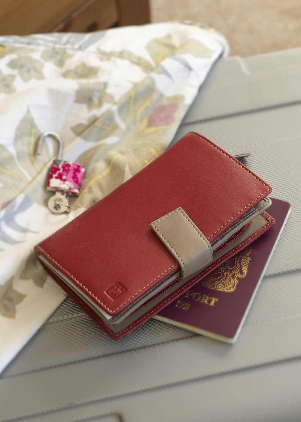 lambland Large Premium Leather Two Tone Purse