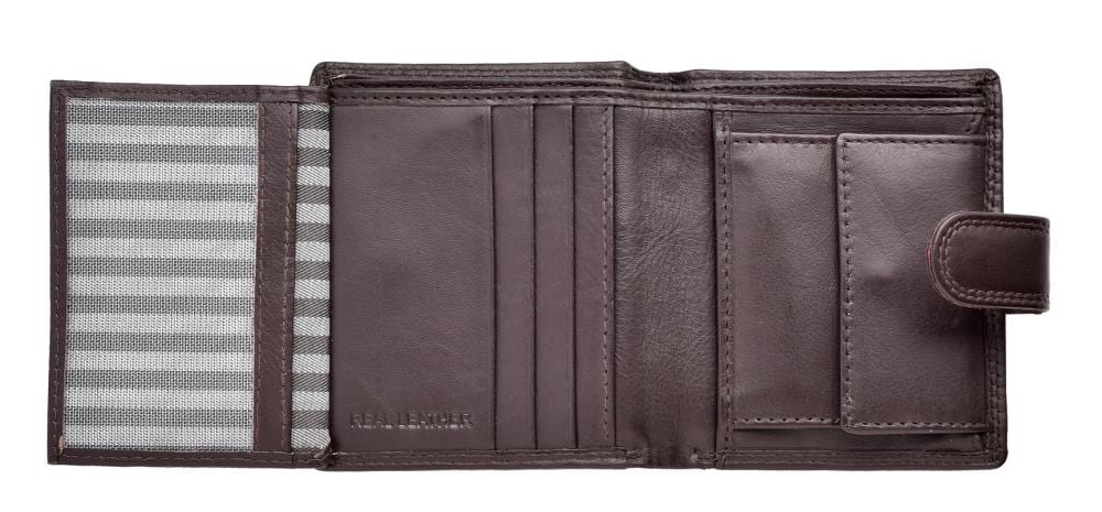 Lambland Leather Triple Fold Wallet Coin Holder
